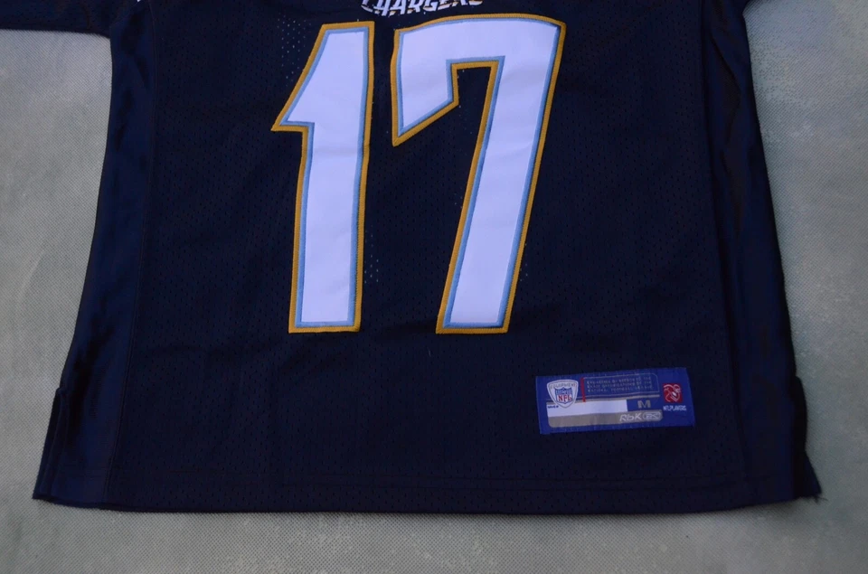 Camiseta deportiva vintage Reebok NFL San Diego Chargers Phillip Rivers #17 talla juvenil M. Foto 4 de 4