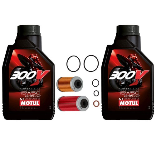 Ölwechselset Ölfilter Motul 300V 10W40 Für: KTM 620 / 640