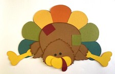 TURKEY Premade PAPER PIECING scrapbook die cut piece