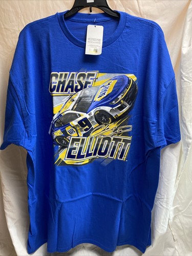 NEW Men's Hendrick Motorsports Team Royal Chase Elliott Car T-Shirt 2XL
