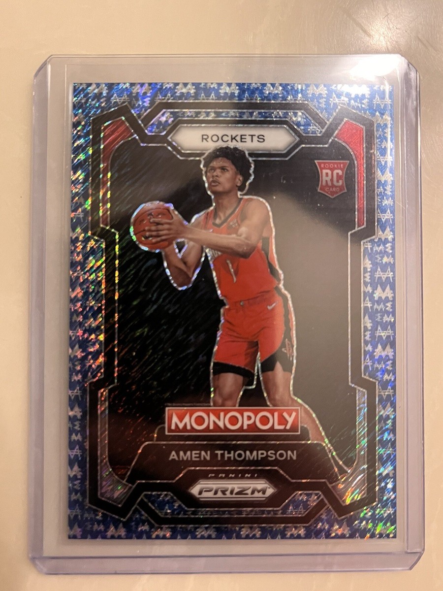 2023-24 Panini Prizm Monopoly Amen Thompson Blue Millionaire