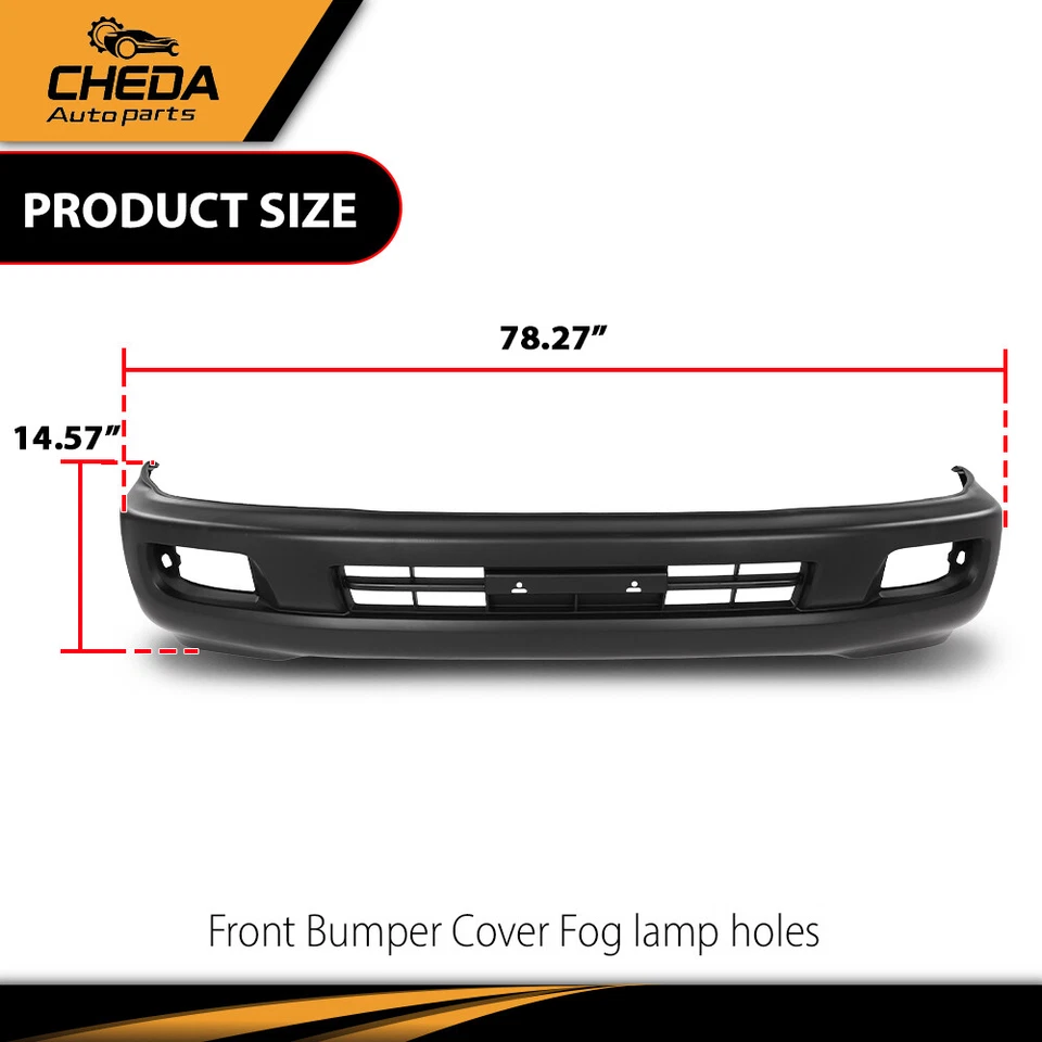 Cubierta de parachoques delantero con orificios de luz antiniebla apta para Toyota Land Cruiser 2003-2007 Foto 3 de 4