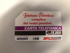 Scheda Telefonica 15000 Lire Telefono Pubblico 1996