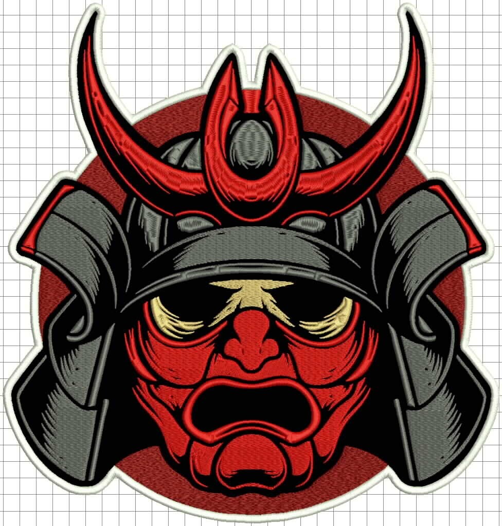 Samurai Back Patch LARGE 27cm 11