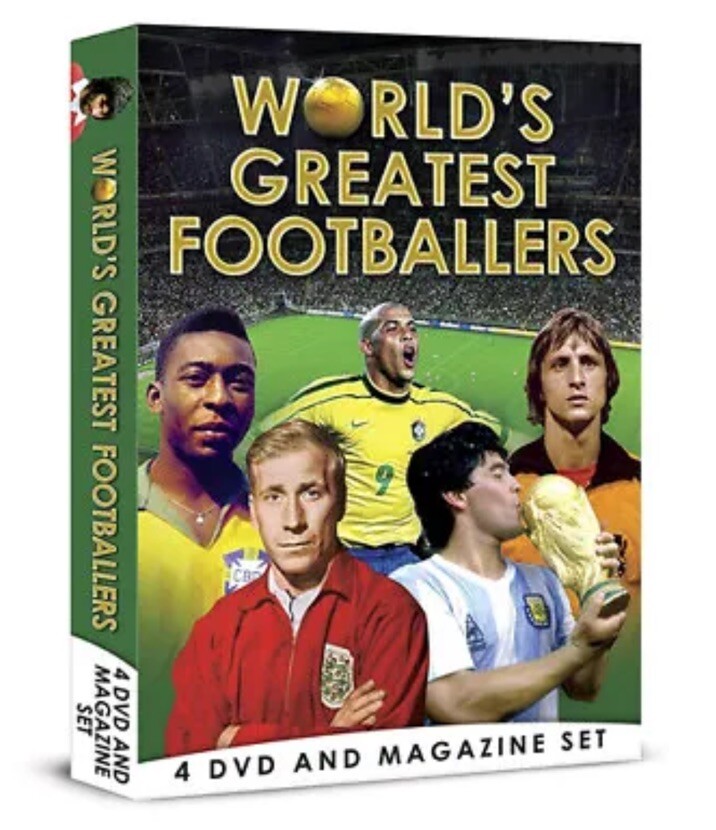 World's Greatest Footballers - Pele, Diego Maradona, Bobby Charlton & Johan Cruy