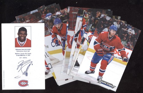 2009-10 & 2010-11 POSTCARD MONTREAL CANADIENS POST CARD STANLEY CUP SEE LIST