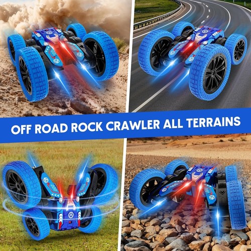 Coche de control remoto 4x4 360 abatible acrobacias todo terreno juguete niños regalo RC Monster Truck - Imagen 6 de 6