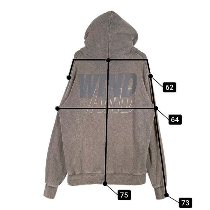WIND AND SEA SULFER HOODIE PULLOVER SWEAT GREY WDS-O-SIG-24-Q1-CS 