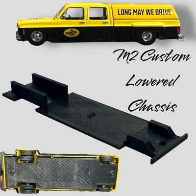 CUSTOM LOWRIDER BASE for M2 Machines C-10 Square Body 1/64 DIRECT BOLT ON Dually