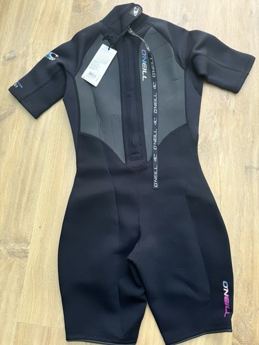 Oneill Reactor 2mm Thick Warm Wetsuit Shortie sea swimming New Sz 14 L Black - Picture 3 of 6