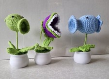 Plants vs. Zombies, Peashooter, Chomper, Ice Pea, Retro,Game, Popcap, Crochet