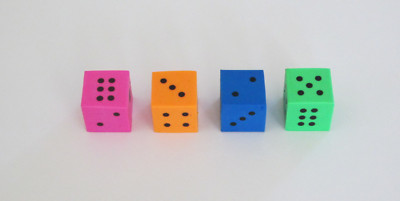 24 Dice Shaped Eraser Casino Party Goody Loot Bag Filler Favor Kid Art Supply