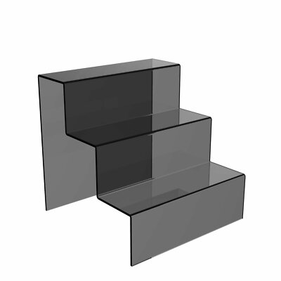 3 Stufen Displayständer Theke Einzelhandel Riser Acryl Nagellack Schmuck Sockel