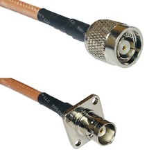 RG400 RP-TNC MALE to BNC Flange Female RF Cable FAST-SHIP LOT