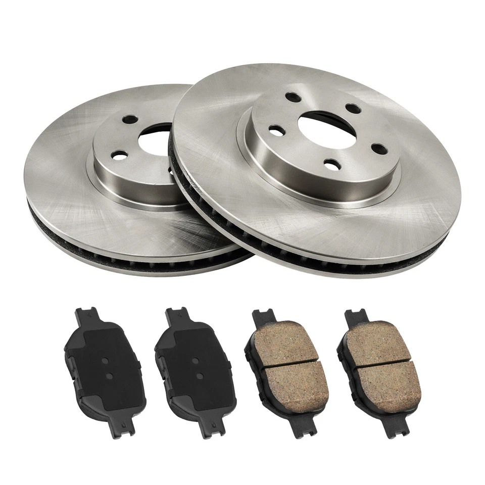 New Front Brake Rotors & Brake Pads for 2002  2003 2004 2005 Toyota Celica - Image 3 of 4