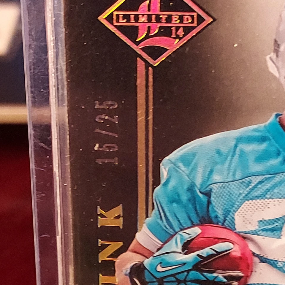 2014 Panini Limited Limited INK Gold #15/25 Tyler Gaffney #LI-TG Rookie Auto RC - Image 3 of 4