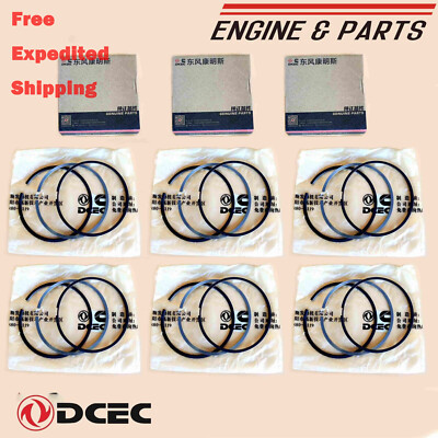 6* OEM DCEC Piston Ring Set Kit for Cummins 6C ISC QSC 8.3C STD 4089643 4376319