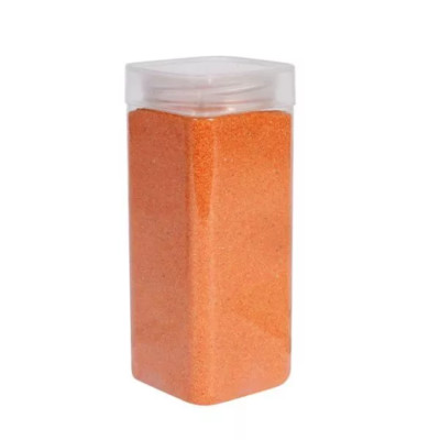 ORANGE 800g Dekorativ Farbig Sand Vase Füllstoff Blumentopf Kerze Herzstück