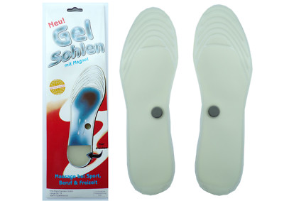 2 x Einlegesohlen magnetisch Schuhsohle Damen Herren Massage Einlagen Wellness