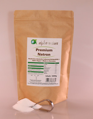 6 x 1Kg reines Natron Natriumhydrogencarbonat in Lebensmittelqualität E500ii