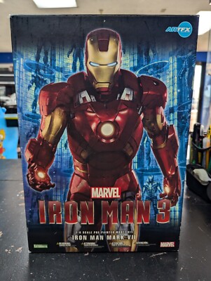 Iron Man 3: Mark VII Armor ArtFX Snap-Fit Figure by Kotobukiya Read Description 