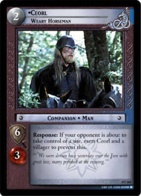 4x  Ceorl, Weary Horseman - 4U264 Ungraded The Two Towers