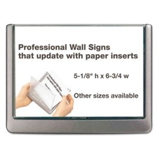 8 x DURABLE 4861 'Click Sign' Holder For Interior Walls 4x6