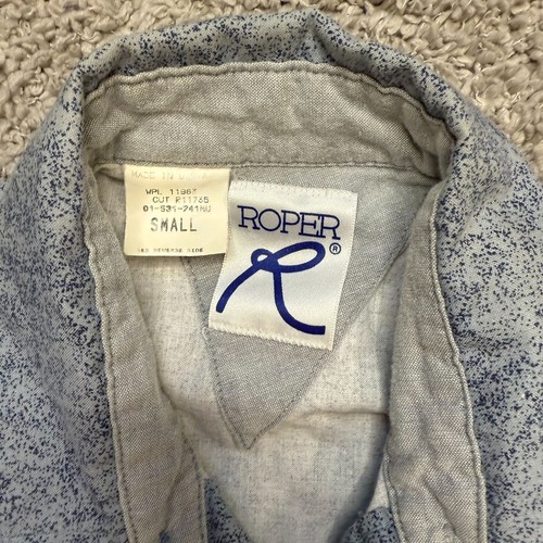 Vintage 80er Roper Western Hemd Button Down Azteken Herren Small - Bild 2 von 6