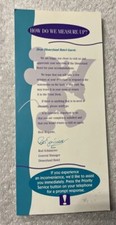 Vintage Disneyland Hotel “How Do We Measure Up?” Survey Card