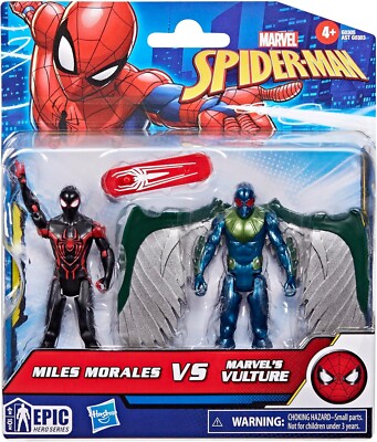 Marvel Spider-Man Epic Hero Series Miles Morales vs Vulture Action Figure