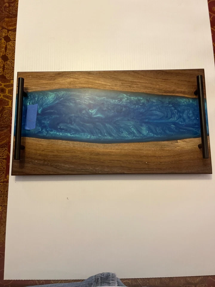 Tableros de charcutería de río de resina epoxi Foto 2 de 4