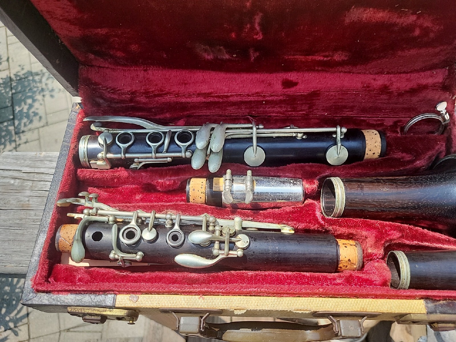 EVETTE Buffet Crampon Hard Case with Steel Ebonite Woodwind