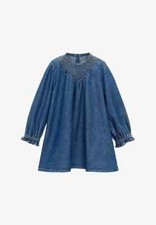 Mango Kids Denim Dress - Dark Blue (SIZE:5-6 YEARS)