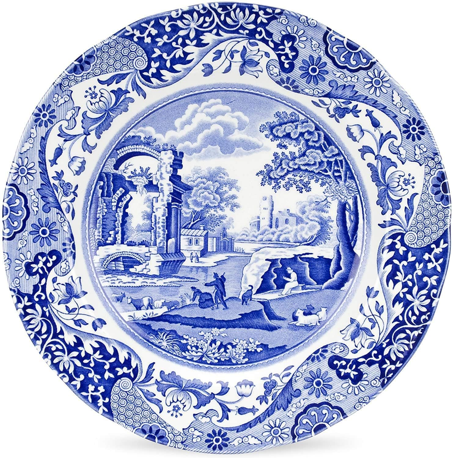 Spode Blue Italian Dinner Plate | Dinner, Salad, Pasta, and Appetizer Plate | 10