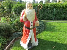Weihnachtsmann lebensgroß 1,75m Stock Weihnachtsfigur Weihnachten Santa Deko