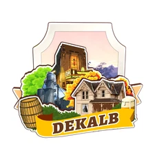 DeKalb Illinois America Refrigerator magnet 3D travel souvenirs wood craft