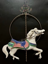 Vintage 1987 Curtis Jere Signed & Dated Carousel Horse Wall Sculpture