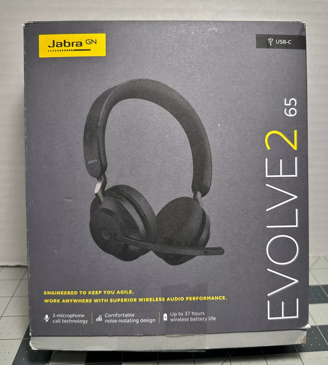 Jabra Evolve2 65 USB-C UC Stereo Black Wireless Headset 26599-989