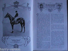 Horseracing Jockeys Best Horse Pretty Polly Cannon Rare Old Antique Article 1908