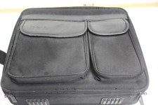Dell Black Briefcase Laptop Bag 2 Sections Pockets Padded