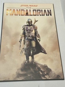 Star Wars the Mandalorian Wood Wall Art/Poster. Disney. 13"x19"