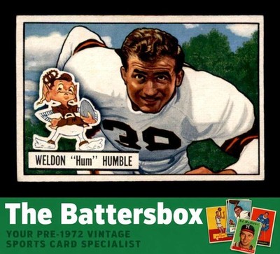 1951 Bowman #1 Weldon Humble RC VGEX X3795378