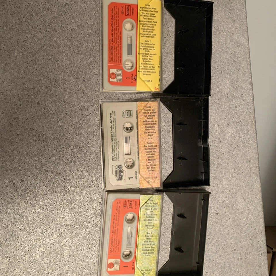 3x MC Musikkassetten MCs, Udo Jürgen - Live Luste am Leben - Schlager - Bild 3 von 3