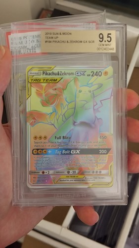 Pikachu & Zekrom-GX graded BGS 9.5 for sale on eBay