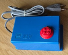 LEGO Trafo 741 Transformator blau 12V Regulator 220V Zubehör Eisenbahn