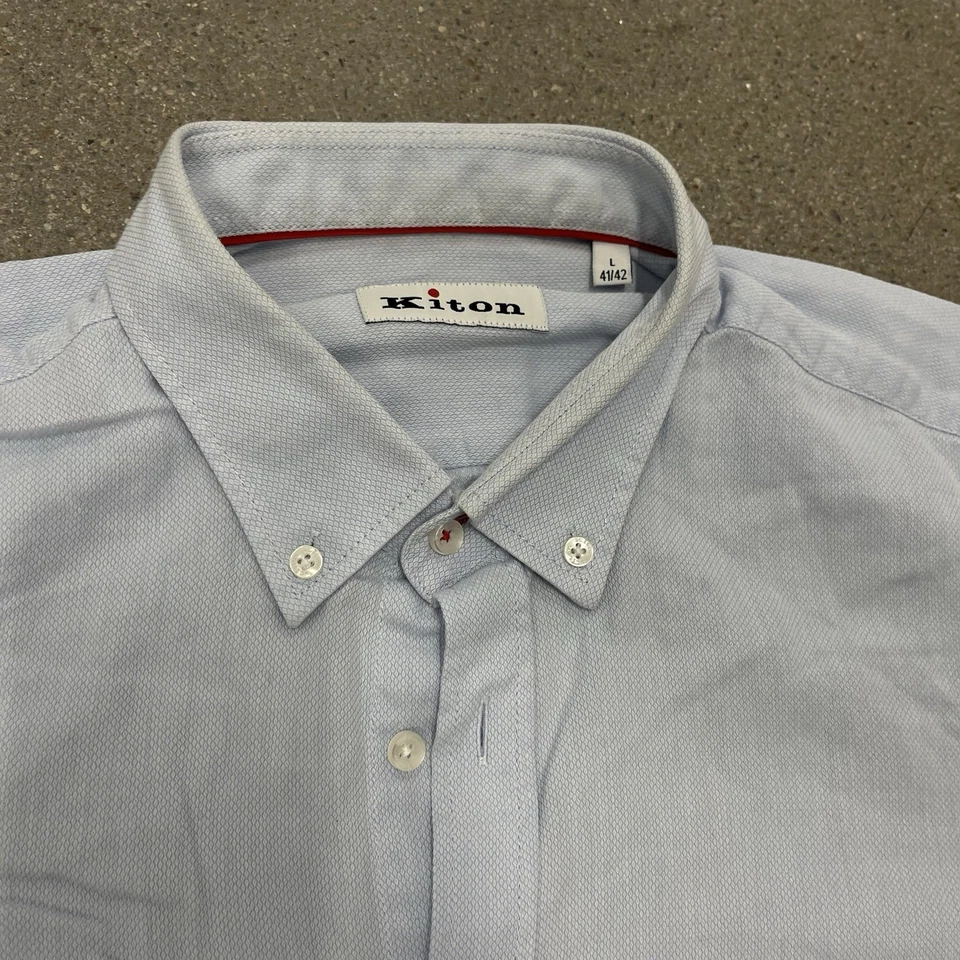 Kiton manga larga con cuello abotonado talla grande Foto 2 de 4