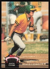 1993 Topps Stadium Club Murphy #200 Jason Giambi novato Oakland Athletics Draft