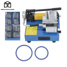Hydraulic Hose Pipe Crimping Machine Portable High Pressure Crimper W/ 8 Dies