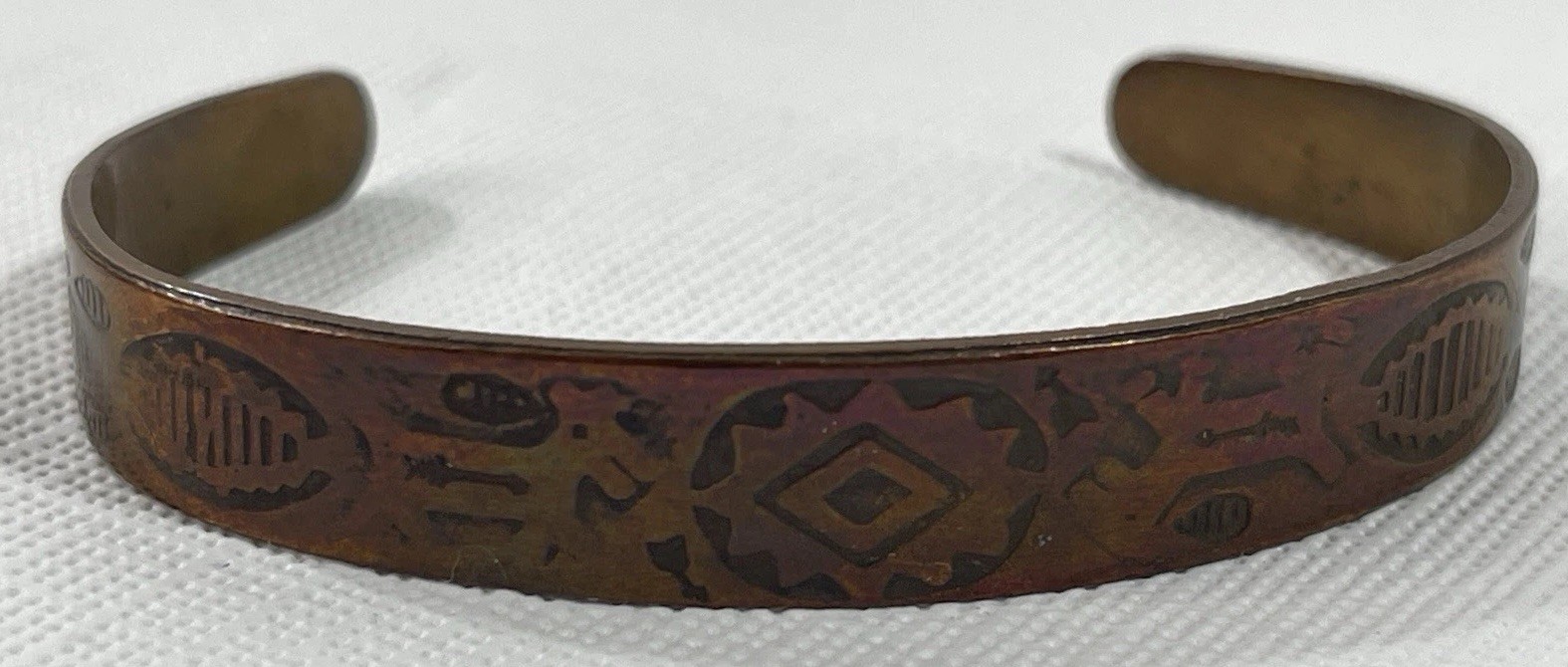 Vintage Solid Copper Cuff Bracelet – Southwestern… - image 1
