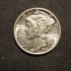 1939  **D** MERCURY HEAD SILVER DIME **NICE COIN!** - FREE SHIPPING! M9405